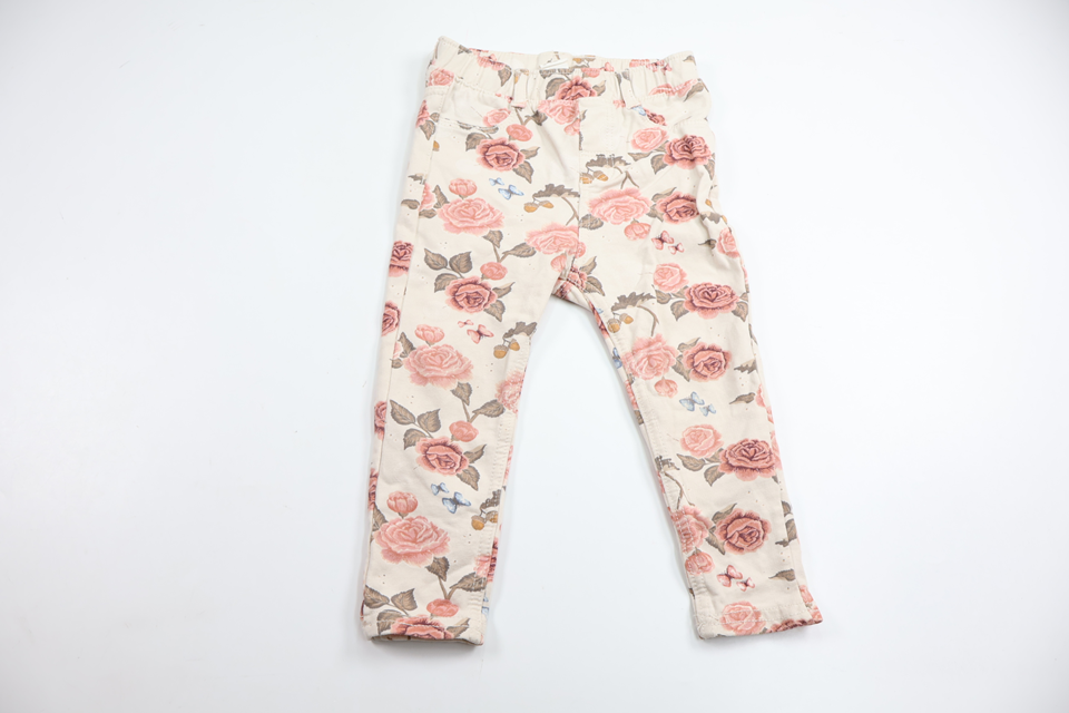 Blommiga byxor från H&M - Storlek 86 - Benvit