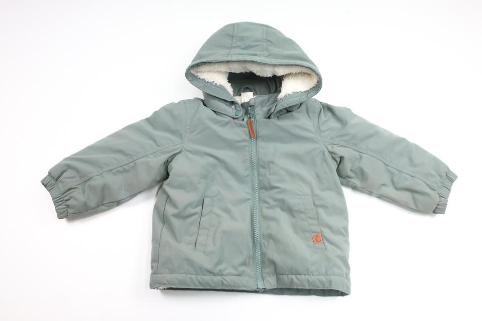 Fleeceforet jakke fra H&M - Størrelse 86 - Grøn