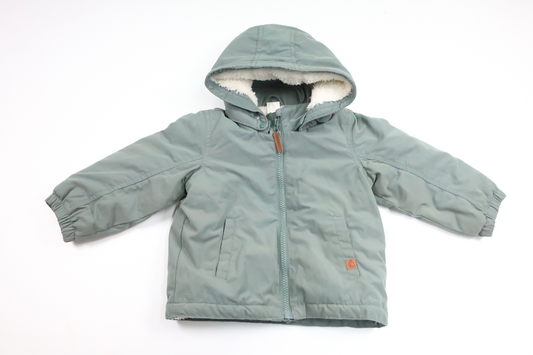 Fleeceforet jakke fra H&M - Størrelse 86 - Grøn