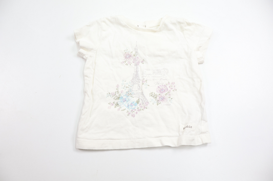 T-shirt fra Newbie - Størrelse 68 - Hvid