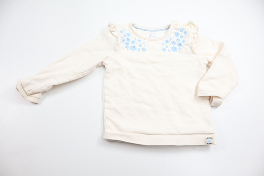 Sweatshirt fra C&A - Størrelse 92 - Hvid