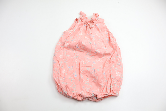Blomstret jumpsuit fra Newbie - Størrelse 86 - Rosa