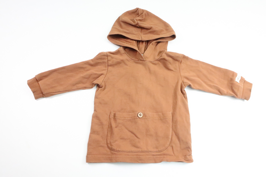 Hættejakke fra Newbie - Størrelse 74 - Brun