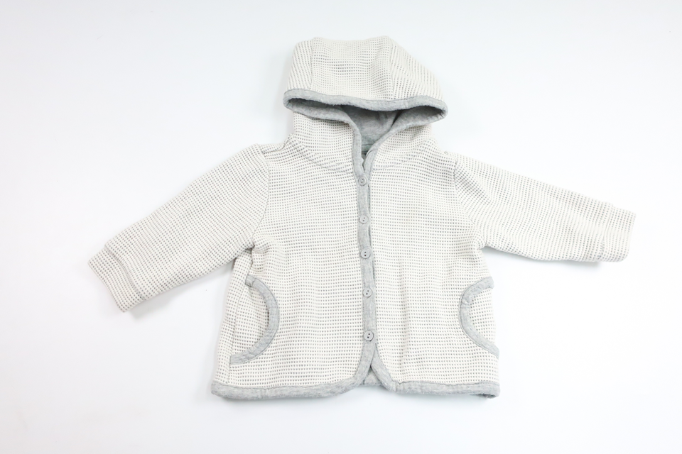 Hættejakke fra H&M - Størrelse 68 - Grå