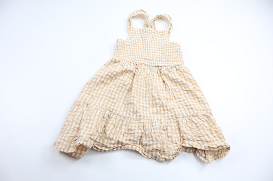 Ternet kjole fra Lindex - Størrelse 98 - Beige