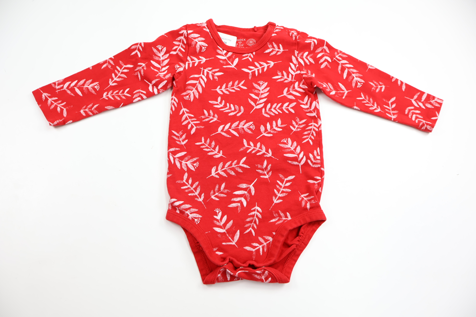Bodysuit fra Lindex - Størrelse 80 - Rød