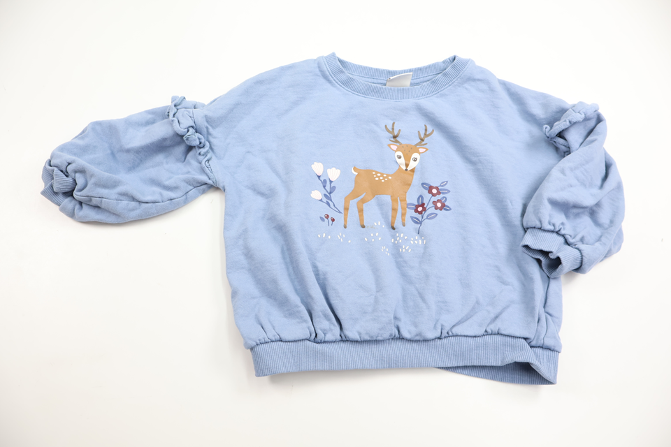 Sweatshirt fra Lindex - Størrelse 104 - Blå
