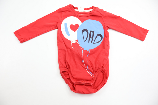 Bodysuit fra H&M - Størrelse 68 - Rød