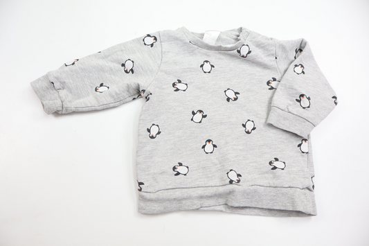 Sweatshirt fra H&M - Størrelse 74 - Grå
