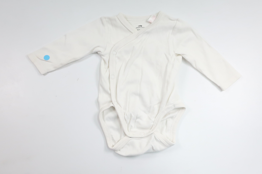 Wrap-body fra H&M - Størrelse 56 - Hvid