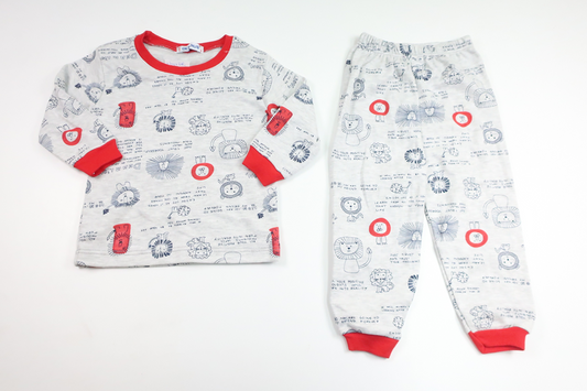 Todelt pyjamas fra OK Yanus - Størrelse 86/92 - Grå