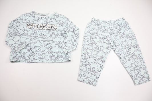 Todelt pyjamas med Dumbo fra Tezenis - Størrelse 92 - Blå