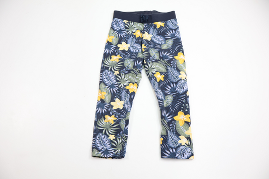 Blomstrede leggings fra Name It - Størrelse 92 - Blå