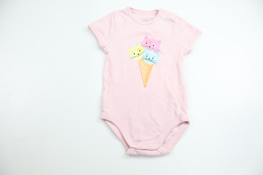 Body fra Petite Mini - Størrelse 62 - Rosa