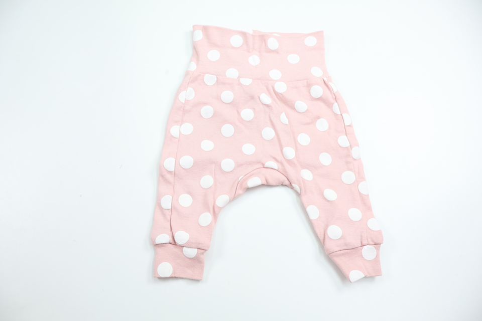 Prikkede bukser fra H&M - Størrelse 56 - Rosa