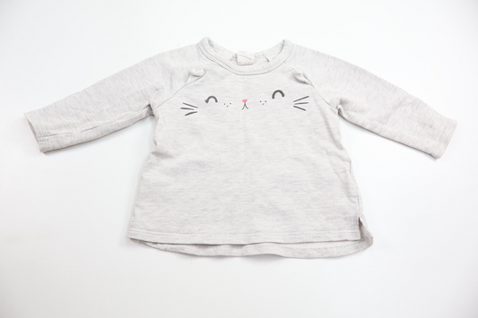 Sweatshirt fra H&M - Størrelse 68 - Grå