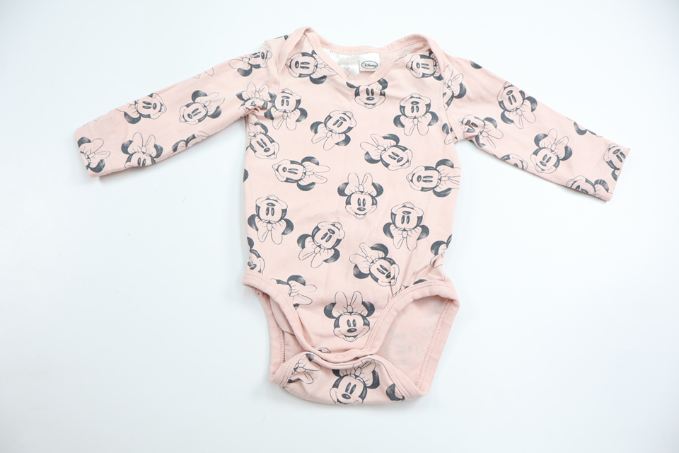 Bodysuit med Minnie fra H&M - Størrelse 62 - Lyserød