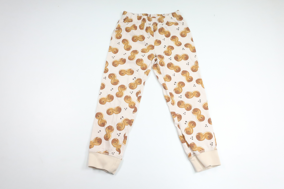 Pyjamasbukser med bamser fra Ukendt - Størrelse 98/104 - Beige