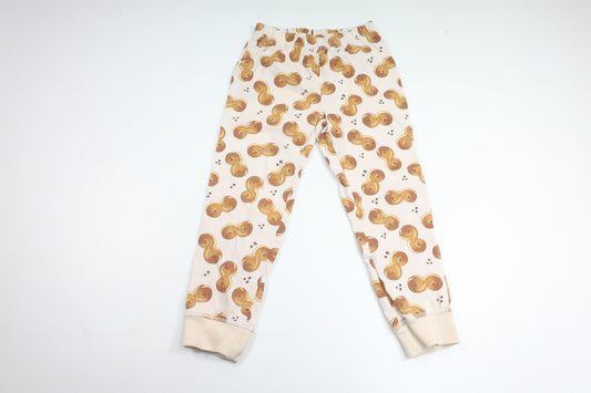 Pyjamasbukser med bamser fra Ukendt - Størrelse 98/104 - Beige