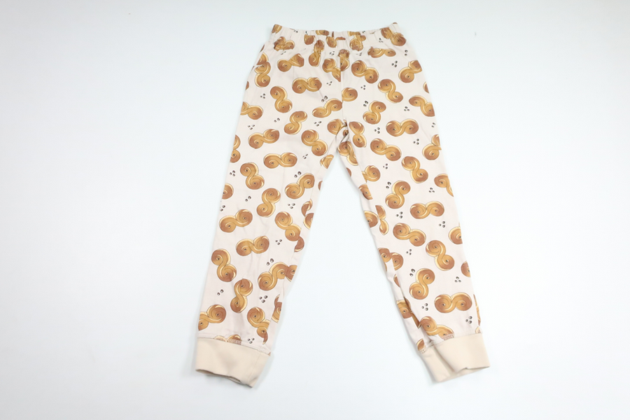Pyjamasbukser med bamser fra Ukendt - Størrelse 98/104 - Beige