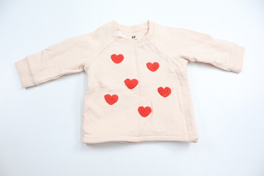 Sweatshirt fra H&M - Størrelse 56 - Lyserød