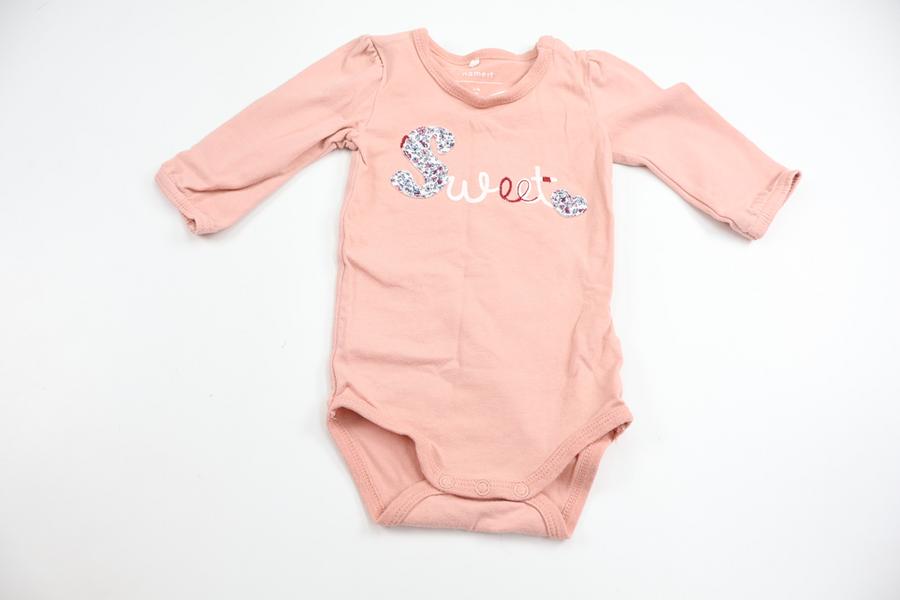 Bodysuit fra Name It - Størrelse 62 - Lyserød