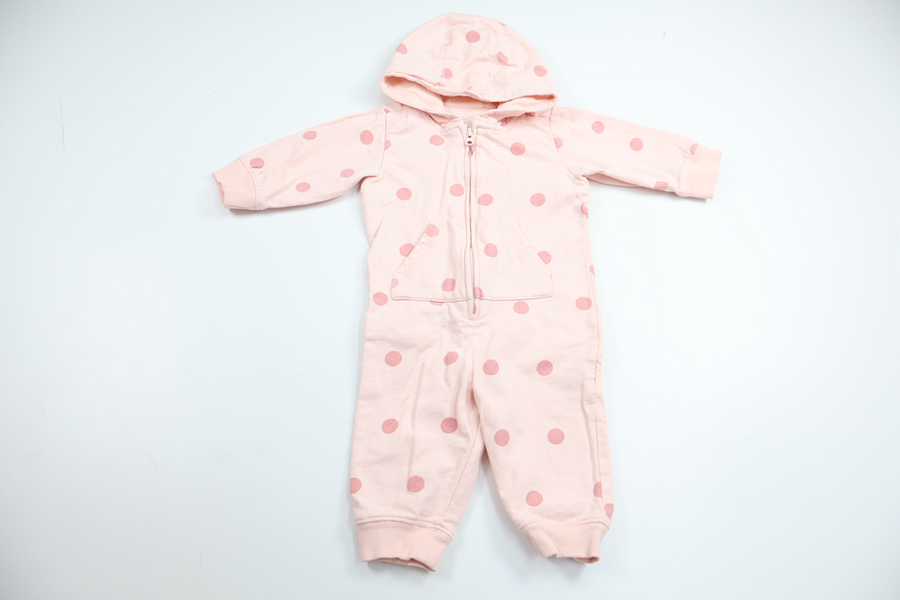 Prikket heldragt fra H&M - Størrelse 62 - Rosa