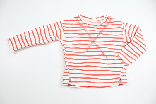 Stribet sweater fra H&M - Størrelse 62 - Hvid