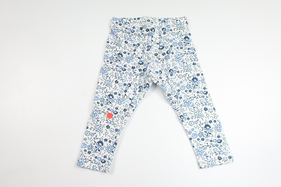 Blomsterleggings fra Primark - Størrelse 68/74 - Hvid