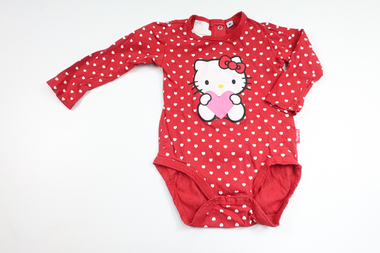 Heldragt fra Hello Kitty - Størrelse 80 - Rød