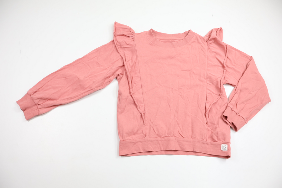 Trøje med flæse fra Lager 157 - Størrelse 140 - Rosa
