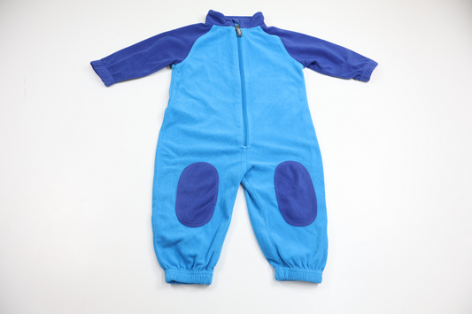 Reflex fleece heldragt - Størrelse 74 - Blå