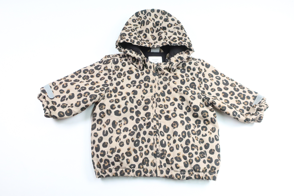 Fleeceforet shelljakke fra Lindex - Størrelse 74 - Beige