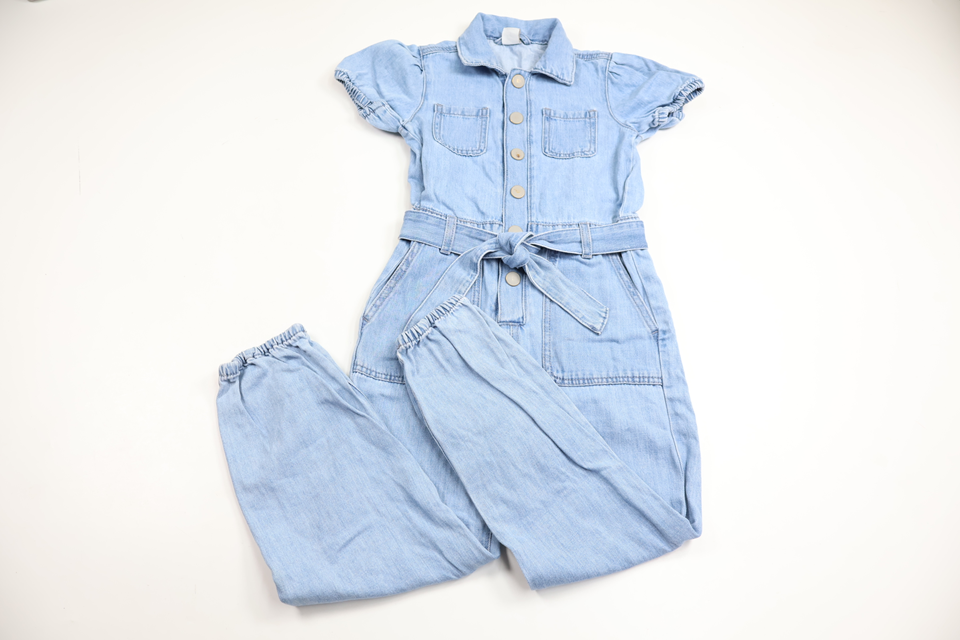 Jumpsuit i jeans från Lindex - Storlek 122 - Denim