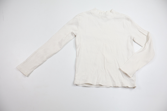 Ribbad tröja från H&M - Storlek 122 - Vit