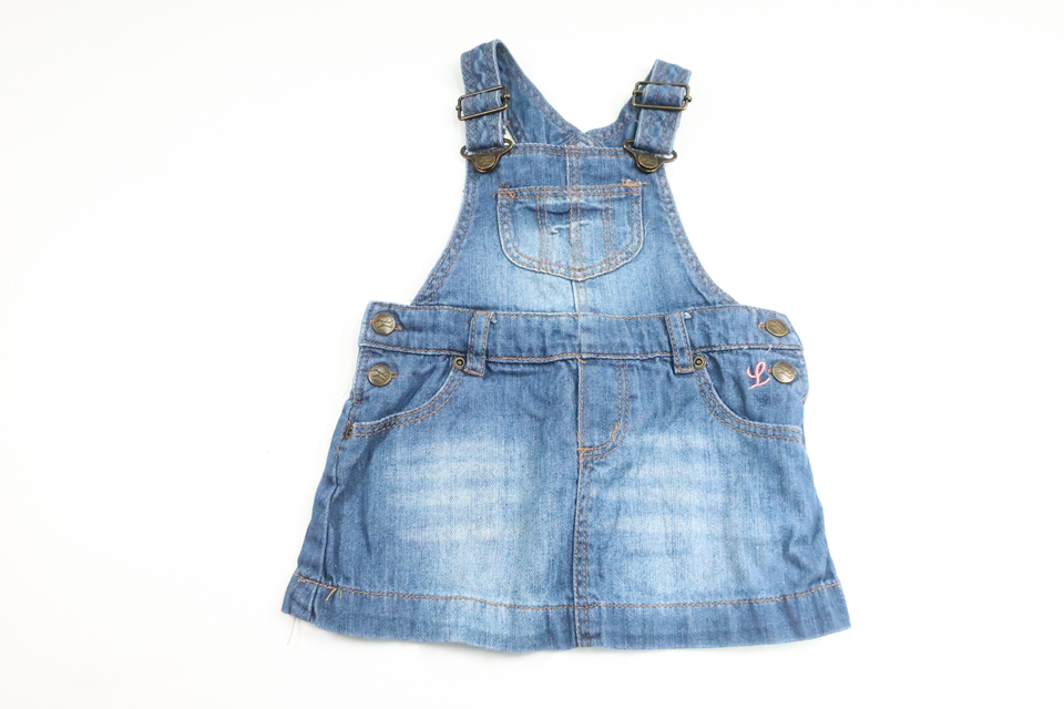 Denimkjole med strømpeholder fra H&M - Størrelse 68 - Denim