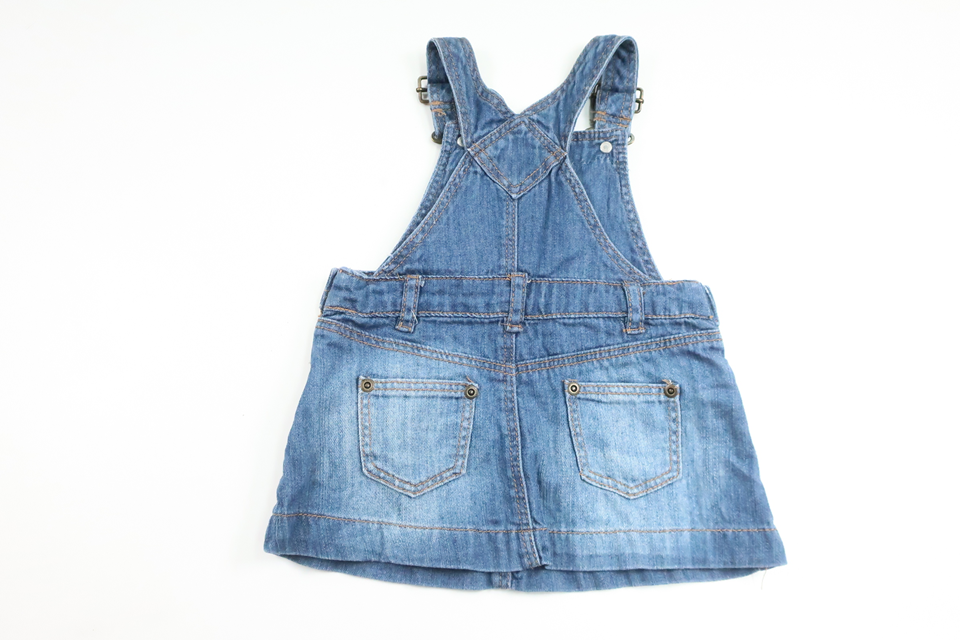 Denimkjole med strømpeholder fra H&M - Størrelse 68 - Denim