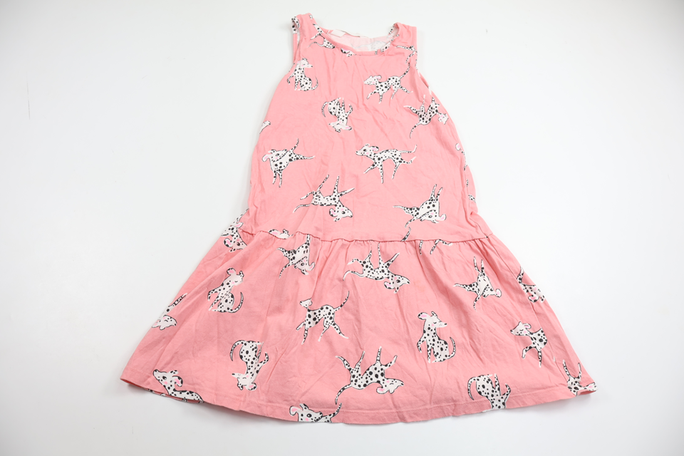 Klänning med hundar från H&M - Storlek 122/128 - Rosa