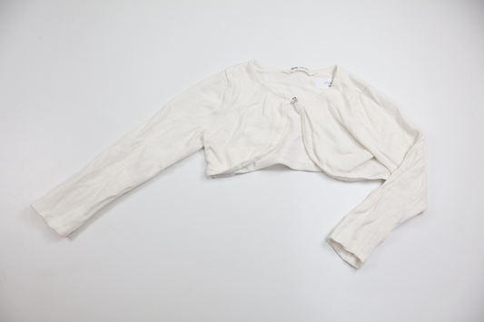 Bolero fra H&M - Størrelse 110/116 - Hvid