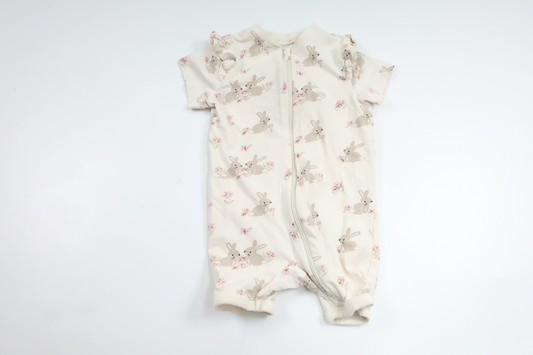 Pyjamas med kaniner fra Kappahl - Størrelse 62 - Off-white