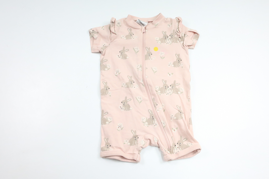 Pyjamas med kaniner fra Kappahl - Størrelse 62 - Lyserød