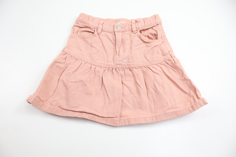 Denimnederdel fra H&M - Størrelse 110 - Lyserød