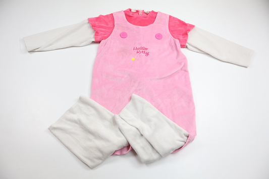 Jumpsuit Hello Kitty med mask fra Sanrio - Størrelse 116 - Rosa