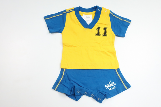 Jumpsuit Sverige fra Pampers - Størrelse 62/68 - Gul