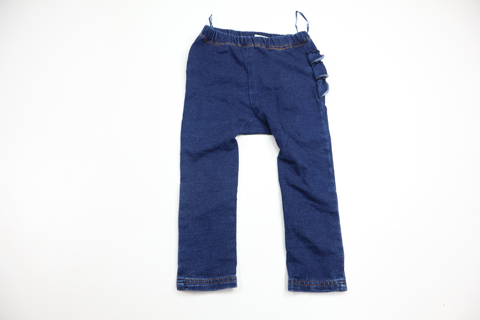Byxor med volang från Lindex - Storlek 86 - Denim