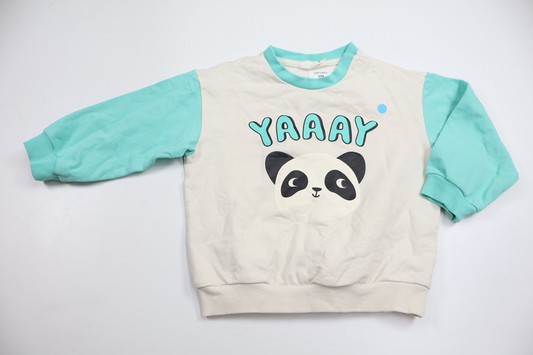 Sweatshirt fra Kappahl - Størrelse 80 - Råhvid