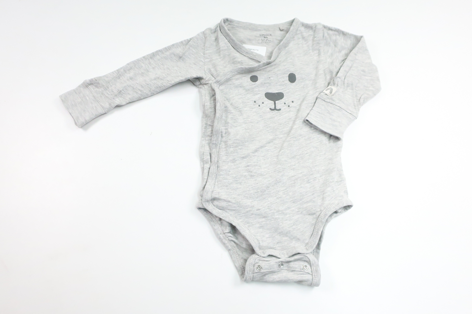 Omlottbody från Lindex - Storlek 68 - Grå