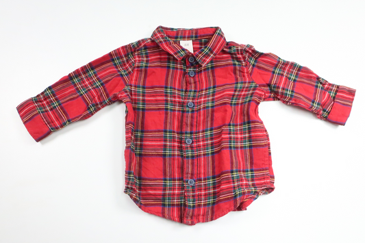 Ternet skjorte fra H&M - Størrelse 68 - Rød