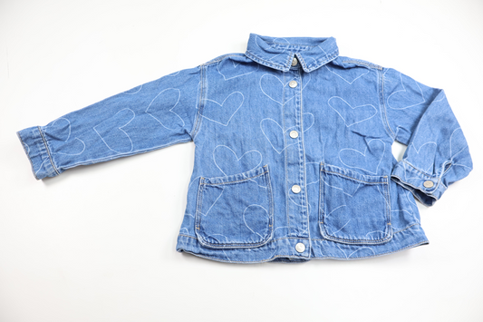 Cowboyjakke fra Zara - Størrelse 116 - Denim