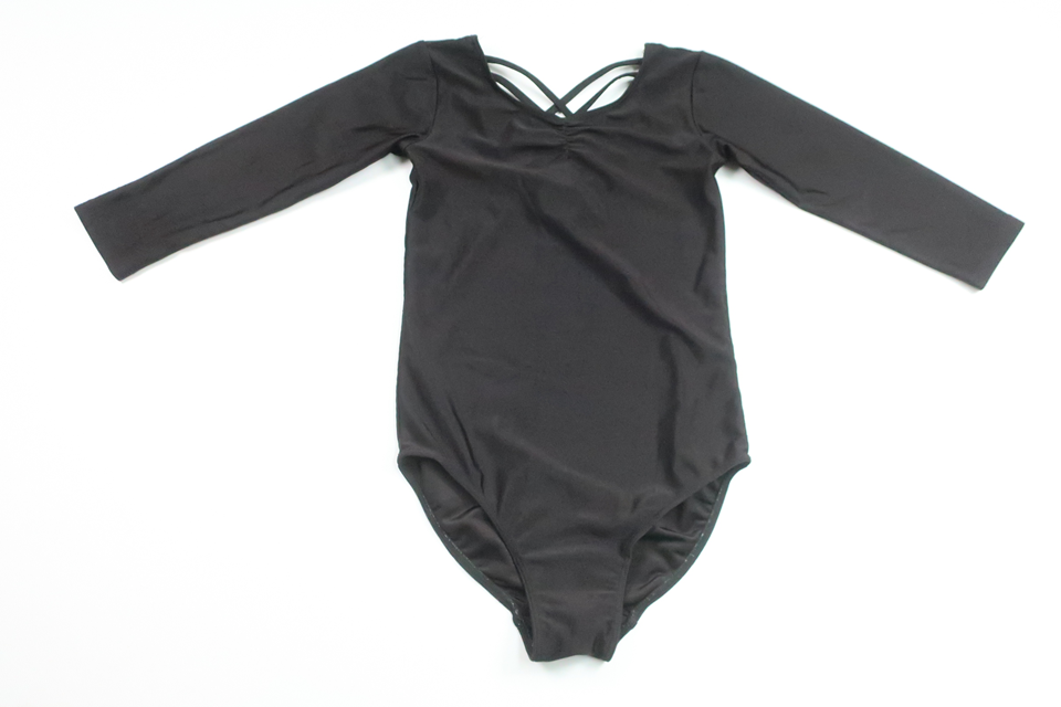 Bodysuit/Dansekostume fra H&M - Størrelse 122/128 - Sort